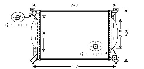 Chladič vodný 10.022.N