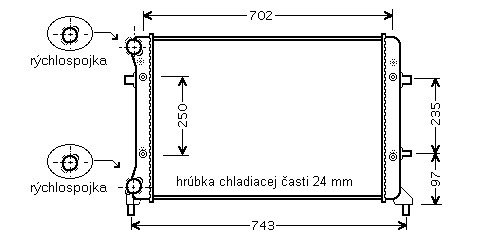 Chladič vodný 10.178