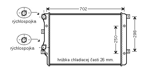 Chladič vodný 10.180