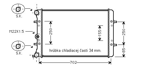 Chladič vodný 10.183