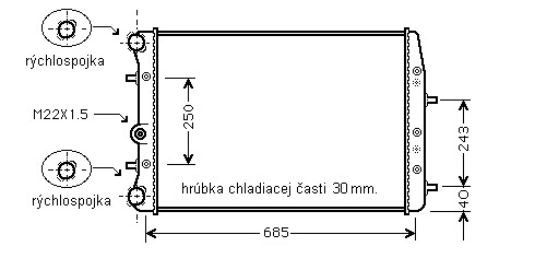 Chladič vodný 10.186