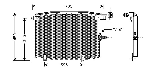 Kondenzátor klimatizácie 10.516