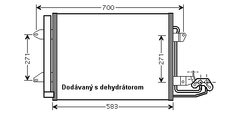 Kondenzátor klimatizácie 10.529