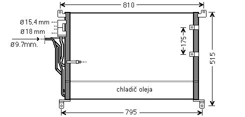 Kondenzátor klimatizácie 10.537