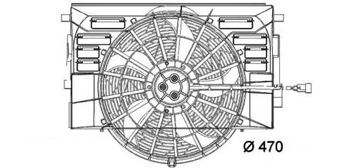 Ventilátor chladenia 12.400