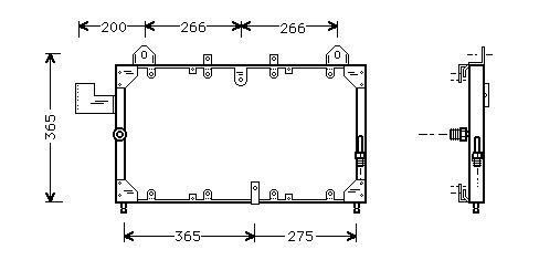 Kondenzátor klimatizácie 12.510