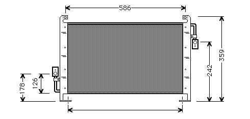 Kondenzátor klimatizácie 13.503