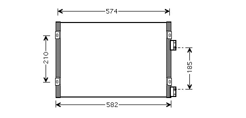 Kondenzátor klimatizácie 13.508