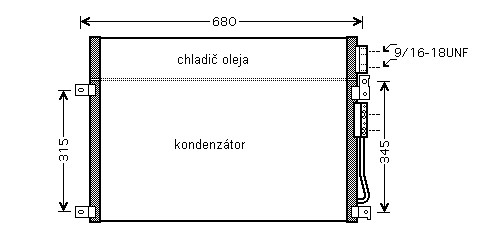 Kondenzátor klimatizácie 13.538