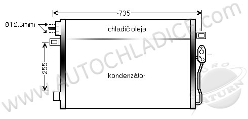 Kondenzátor klimatizácie 13.539