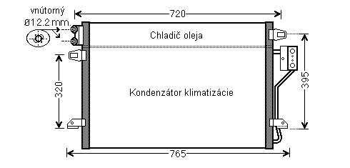 Kondenzátor klimatizácie 13.547