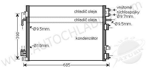 Kondenzátor klimatizácie 13.563