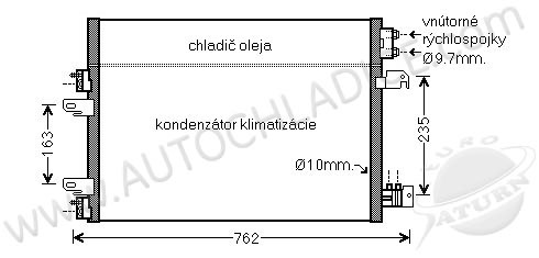 Kondenzátor klimatizácie 13.565