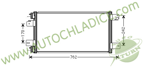 Kondenzátor klimatizácie 13.569