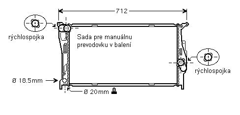 Chladič vodný 15.001