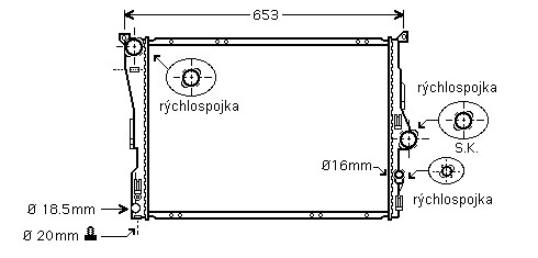 Chladič vodný 15.100