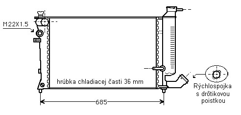 Chladič vodný 16.070