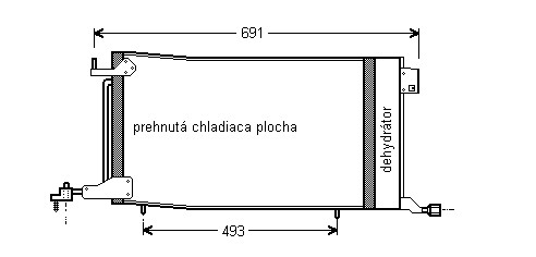 Kondenzátor klimatizácie 16.544.N