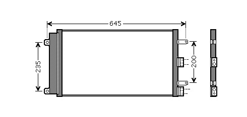 Kondenzátor klimatizácie 18.528.N