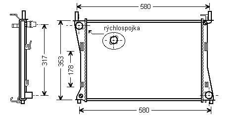 Chladič vodný 19.088