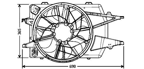 Ventilátor chladenia 19.412