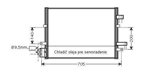 Kondenzátor klimatizácie 19.512