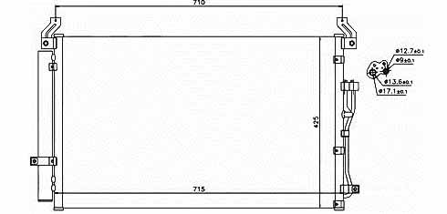 Kondenzátor klimatizácie 21.545