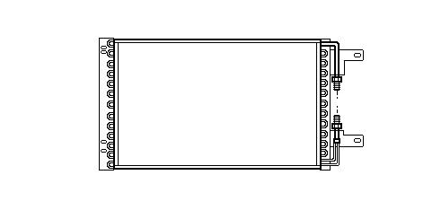 Kondenzátor klimatizácie 22.511