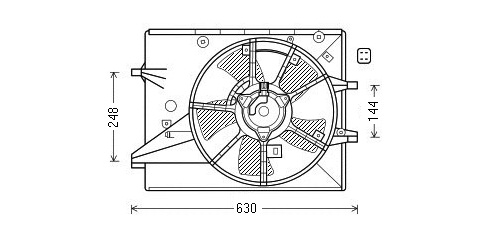 Ventilátor chladenia 23.412