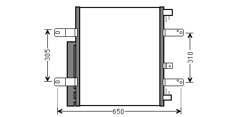 Kondenzátor klimatizácie 24.525