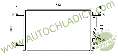 Kondenzátor klimatizácie 25.500