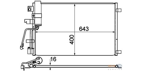 Kondenzátor klimatizácie 26.548