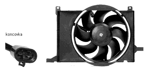 Ventilátor chladenia 27.400