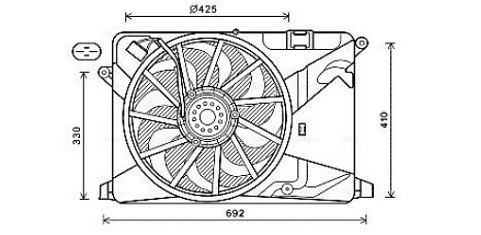 Ventilátor kúrenia 27.457