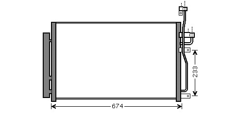 Kondenzátor klimatizácie 27.533