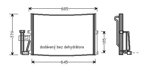 Kondenzátor klimatizácie 27.535.N