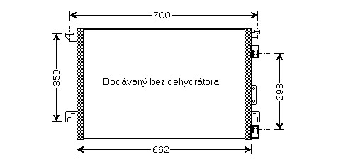 Kondenzátor klimatizácie 27.538.N