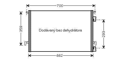 Kondenzátor klimatizácie 27.539.N