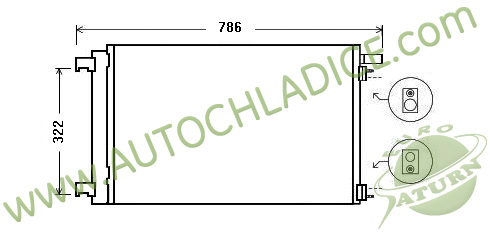 Kondenzátor klimatizácie 28.527