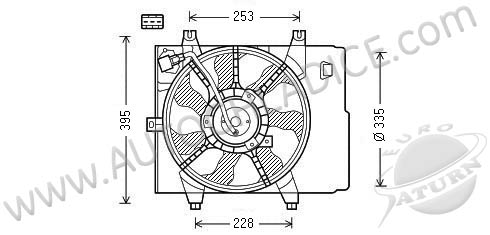 Ventilátor chladenia 29.428