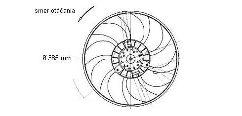 Ventilátor chladenia 30.410