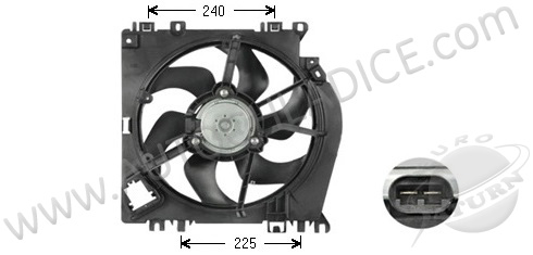 Ventilátor chladenia 30.428