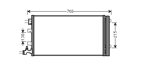 Kondenzátor klimatizácie 30.569