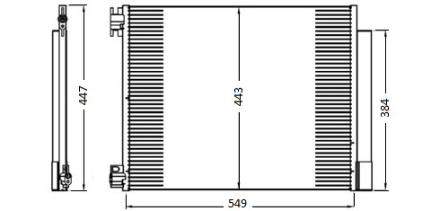 Kondenzátor klimatizácie 30.592