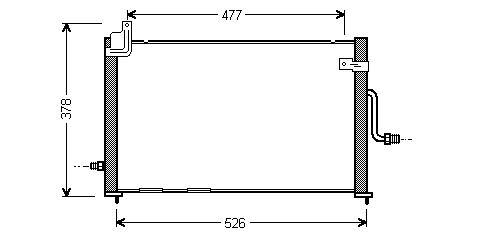 Kondenzátor klimatizácie 31.515