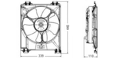 Ventilátor chladenia 35.404