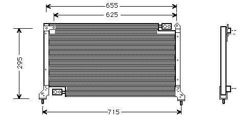 Kondenzátor klimatizácie 36.506