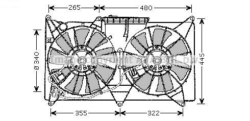 Ventilátor chladenia 37.414