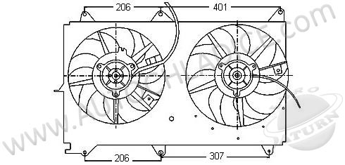 Ventilátor chladenia 37.415