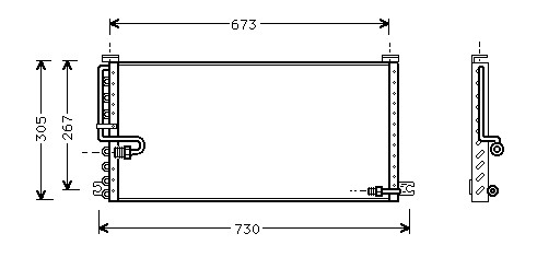 Kondenzátor klimatizácie 37.503